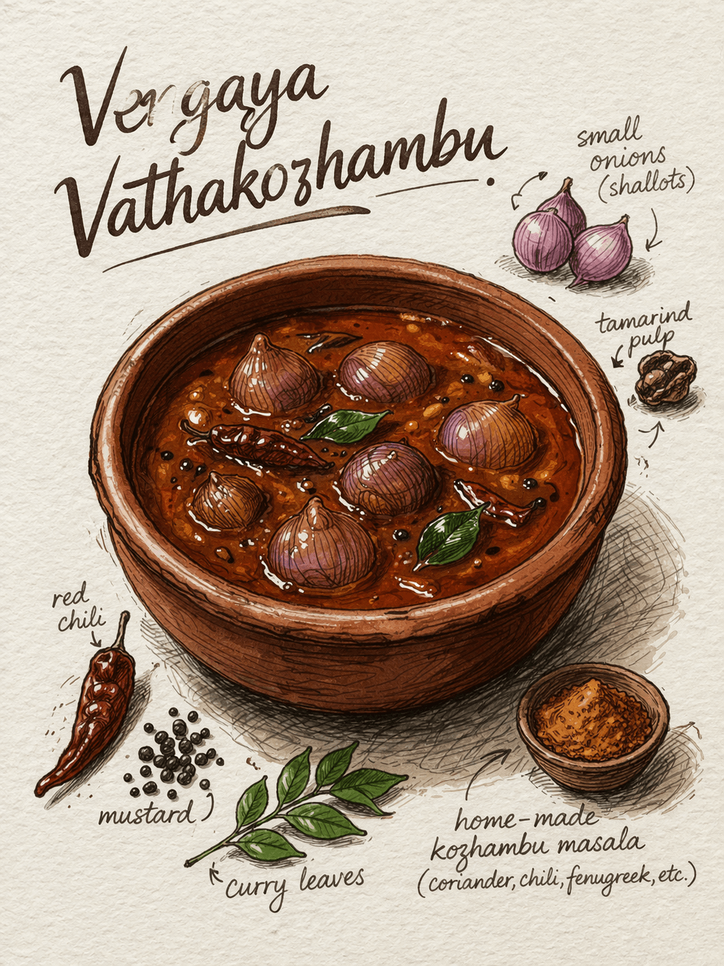 Paati's Vengaya Vatha Kozhambu